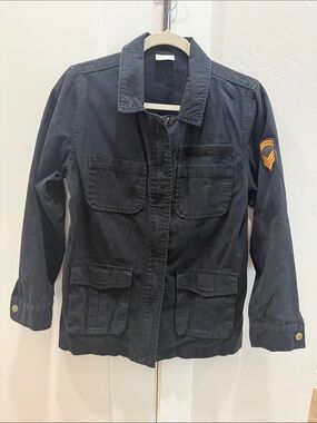 Abound Black Utility Jacket with Patch Accent